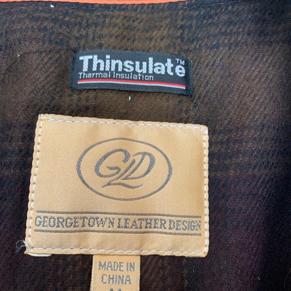 Georgetown Leather Bomber Jacket - image 4